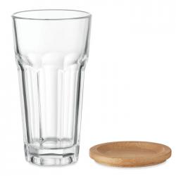 Trinkglas mit bambusdeckel...