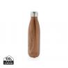 Vacuum insulated ss bottle with wood print