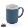 Ceramic mug with white rim