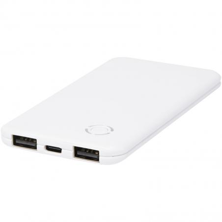 Slender 4000 mah flache dual powerbank 