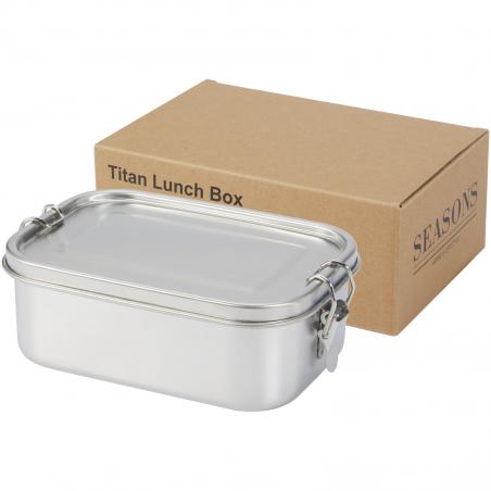 Titan lunchbox aus recyceltem edelstahl 