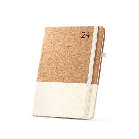 Cork and linen diary Quental b5