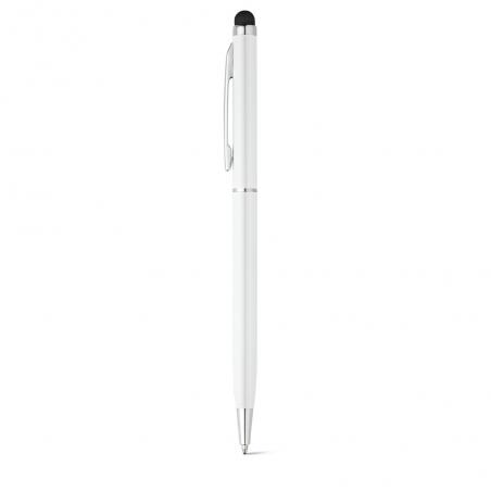 Kugelschreiber aus aluminium mit touchpenspitze Zoe bk