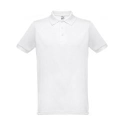 Herren poloshirt. Weiß Thc...