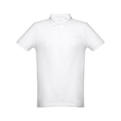 Herren poloshirt. Weiß Thc...