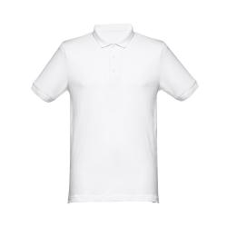 Herren poloshirt. Weiß Thc...