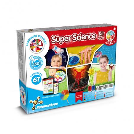 Educational kit for children in 1 super science kit i