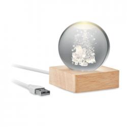 Led-Weihnachtskugel Santa...