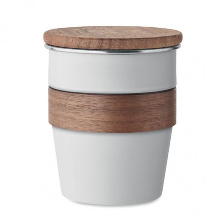 Einwandiger becher 350 ml Walnut