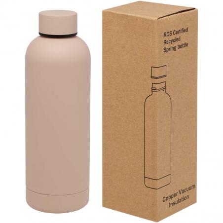 Spring 500 ml RCS-zertifizierte Kupfer-Vakuum isolierflasche aus recyceltem edelstahl 