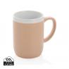 Ceramic mug with white rim