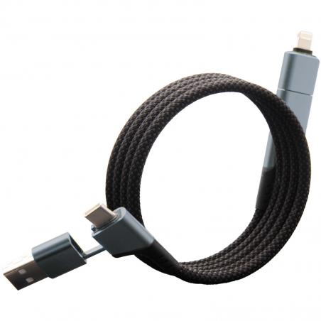 SCX.design c52 100w magnetisches, ultraschnelles 4-in-1 ladekabel aus rpet