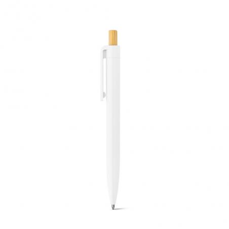 Recycled abs 100% rabs ballpoint pen with bamboo button Zara
