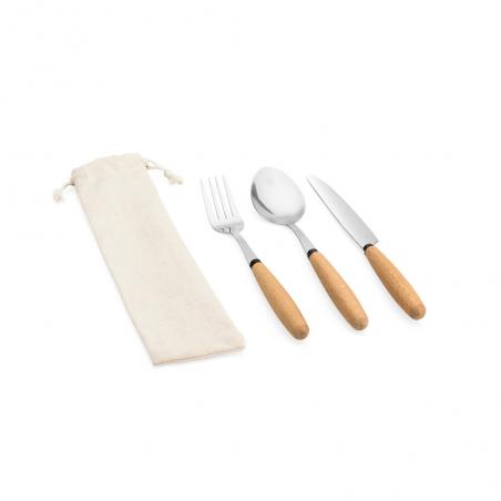 3Piece set in acacia wood Boulud
