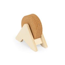 Plywood stand with 6 cork...