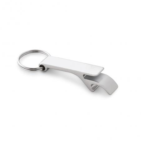 Recycled aluminium 100% ral keyring with capsule opener Rebaitt