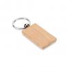 Rectangular keyring in beech wood Stewie