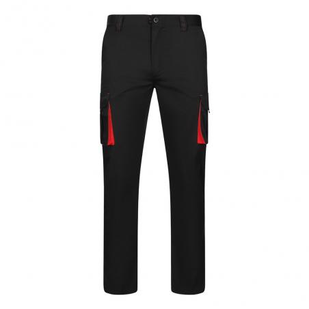 Twotone multipocket stretch trousers 240gm² in cotton 46% eme 38% and polyester 16% Vl fides