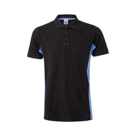 Twotone piqué polo shirt 180gm² short sleeve in cotton 60% and polyester 40% Vl supay
