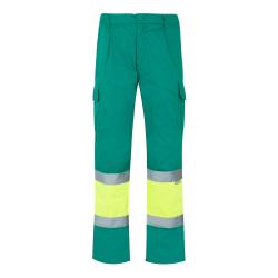 Twotone twill trousers...