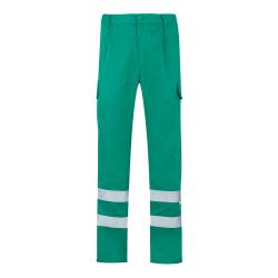 Multipocket twill trousers...