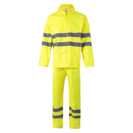 Rain suit 130gm² in polyester 100% with pu coating Vl venus
