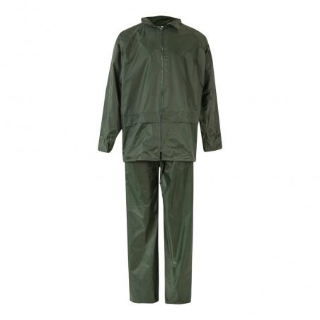 Rain suit 225gm² twopiece in polyester 100% with pvc coating Vl sedna