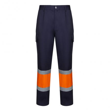 Twotone trousers in twill 190gm² cotton 20% and polyester 80% Vl artemis