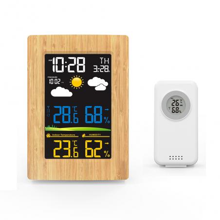 Wetterstation Holzeffekt SL264