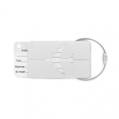 Kofferanhänger aus aluminium Fly tag