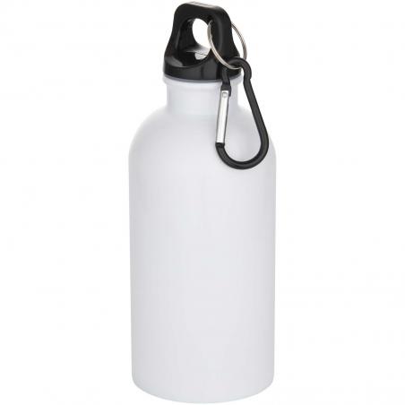 Oregon 400 ml RSC-zertifizierte einwandige sublimation trinkflasche aus recyceltem edelstahl mit karabinerhaken 