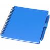Niove softcover notizbuch aus recyceltem kunststoff mit kugelschreiber (blaue Mine) 