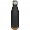 Cove 500 ml doppelwandige, vakuumisolierte trinkflasche aus edelstahl mit korkdetails 