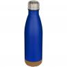 Cove 500 ml doppelwandige, vakuumisolierte trinkflasche aus edelstahl mit korkdetails 