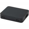 Gaia 4 port USB hub mit USB-A- und Typ-C-Ausgang und zwei eingängen aus recyceltem kunststoff 