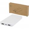 Adhil 10 W 10.000 mah powerbank aus recyceltem kunststoff mit 2 integrierten kabeln 