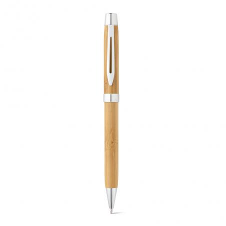 Bamboo ballpoint pen with clip and twist mechanism Bahia ii