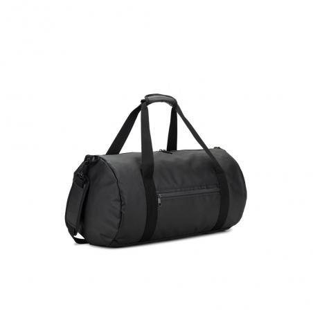 Cylindrical sports bag in highdensity 600d recycled polyester with side compartment for shoes Osasco sport