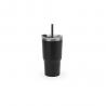 Compact stainless steel travel cup 91% recycled with vacuum insulated double wall and matt finish 600 ml Joyner m