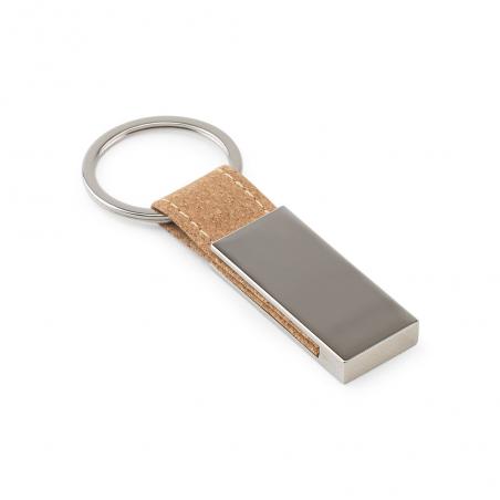 Set consisting of a card holder and a key holder both in metal and cork Gosling
