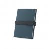 A5 notepad in pu 50% recycled with two blocks lined pages and plain pages Sanderson