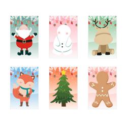 Set of six sheets with...