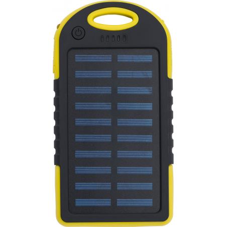 Gummierte ABS Solar-Powerbank Arin
