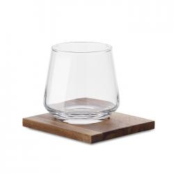 Glas mit untersetzer Drinks