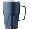 Recycelter Edelstahl-Reisebecher mit doppelter Wand (450 ml) von Calo