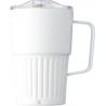 Recycelter Edelstahl-Reisebecher mit doppelter Wand (450 ml) von Calo
