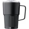 Recycelter Edelstahl-Reisebecher mit doppelter Wand (450 ml) von Calo