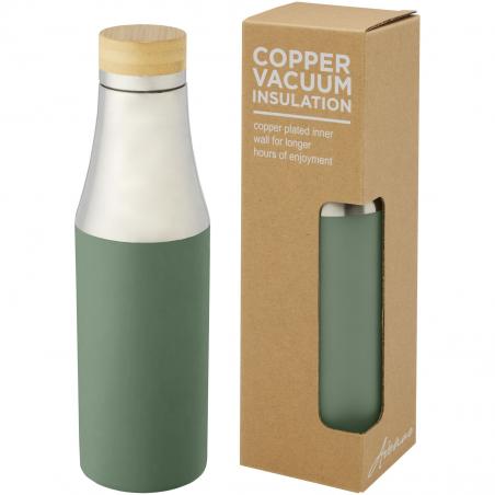 Hulan 540 ml Kupfer-Vakuum isolierflasche mit bambusdeckel 