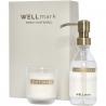 Wellmark discovery 250 ml handseifenspender und 150 g duftkerze im set 
