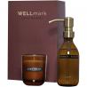 Wellmark discovery 250 ml handseifenspender und 150 g duftkerze im set 